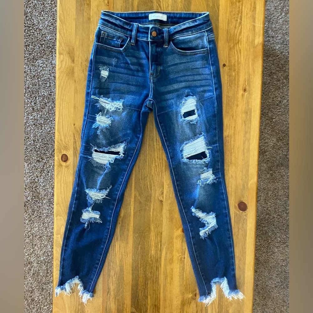 KanCan Distressed Girls Youth Jeans Size 14 Style/Estilo #VBKD1083